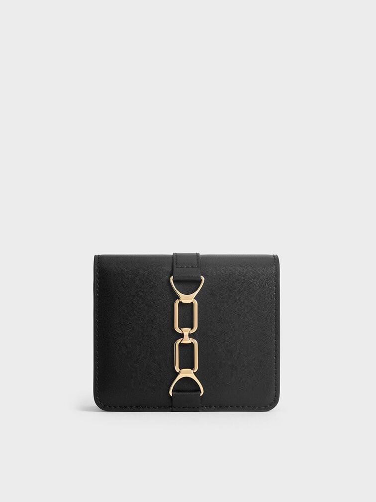 Ví đựng thẻ Agatha Chain-Accent - Đen Charles & Keith