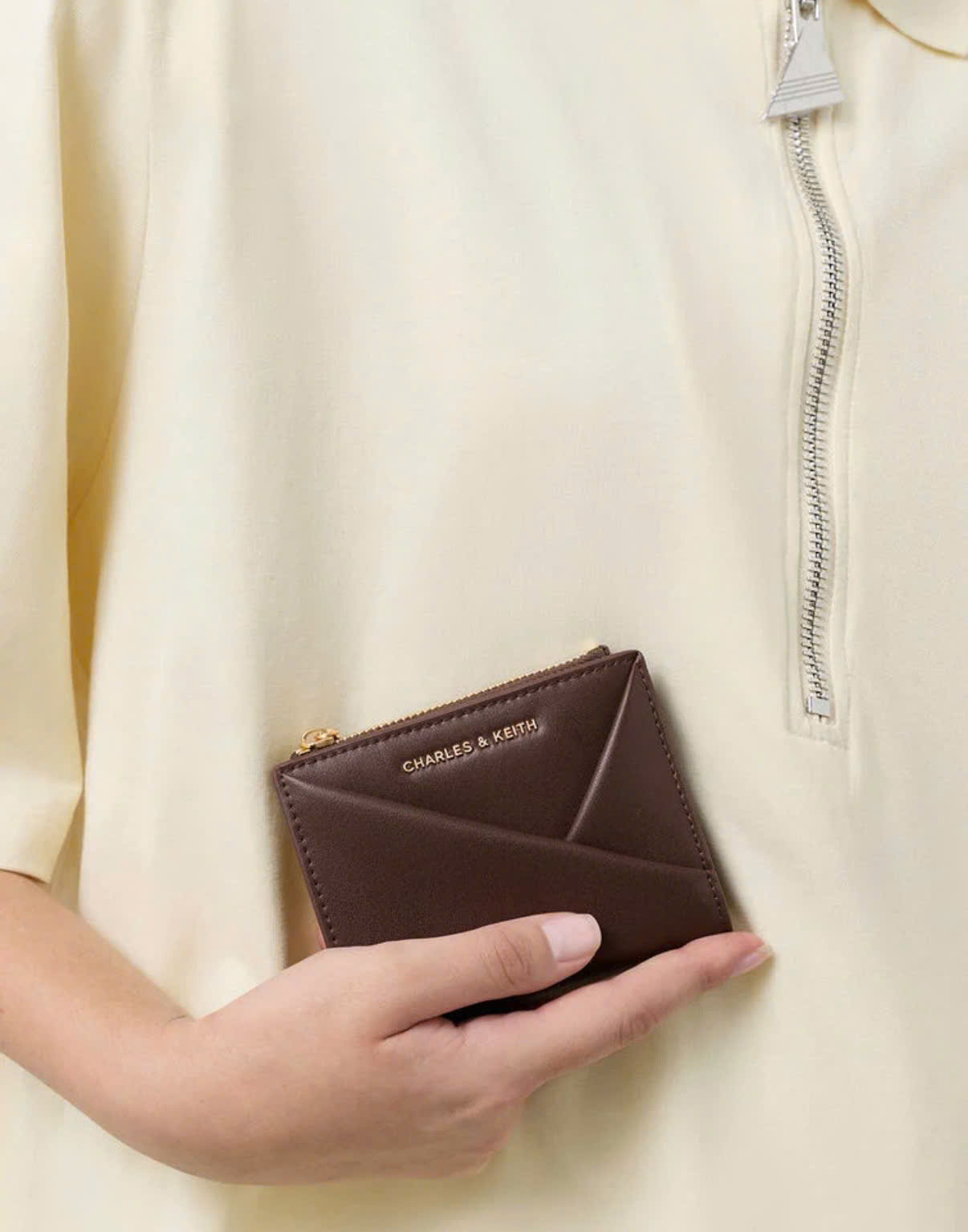 Ví ngắn Midori Geometric - Charles&Keith - Hình ảnh 3